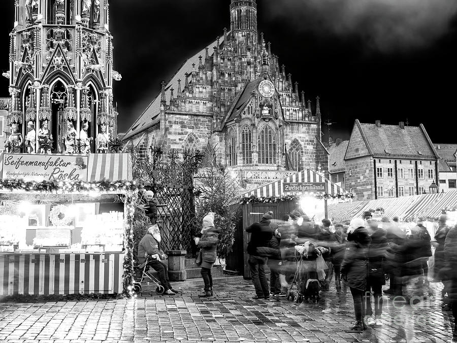 Christkindlesmarkt Scene in Nuremberg Photograph by John Rizzuto