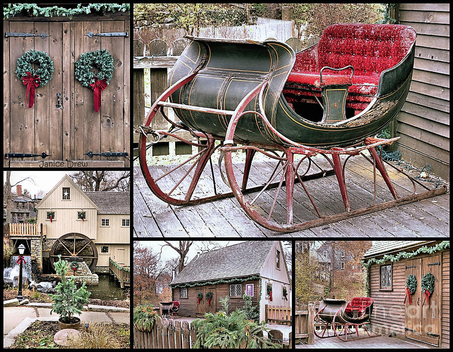 Christmas 2015 Plimoth Grist Mill Photograph by Janice Drew