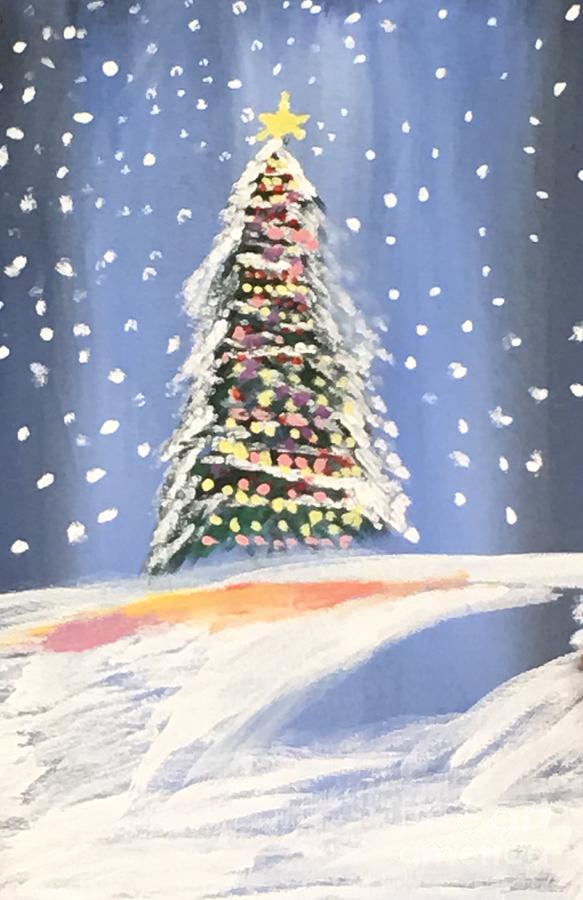 Christmas Painting By Black Homeschoolers Of Central Florida - Fine Art 