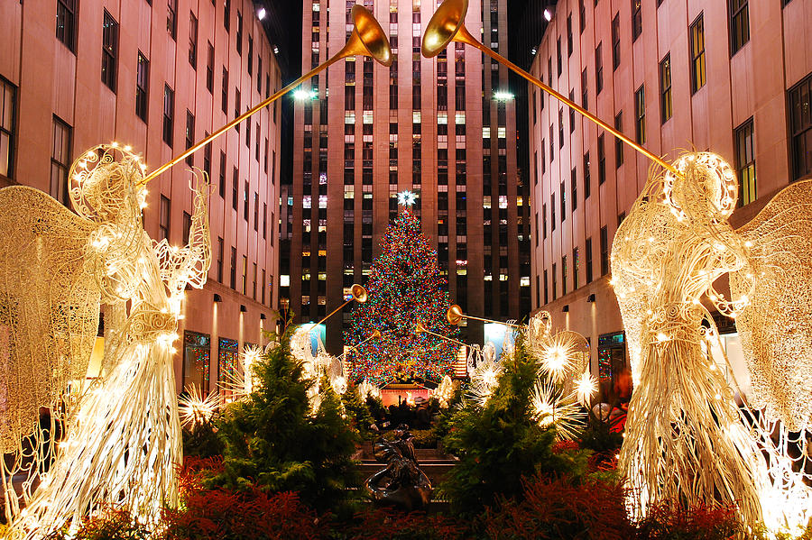 Christmas at Rockefeller Center Photograph by James Kirkikis