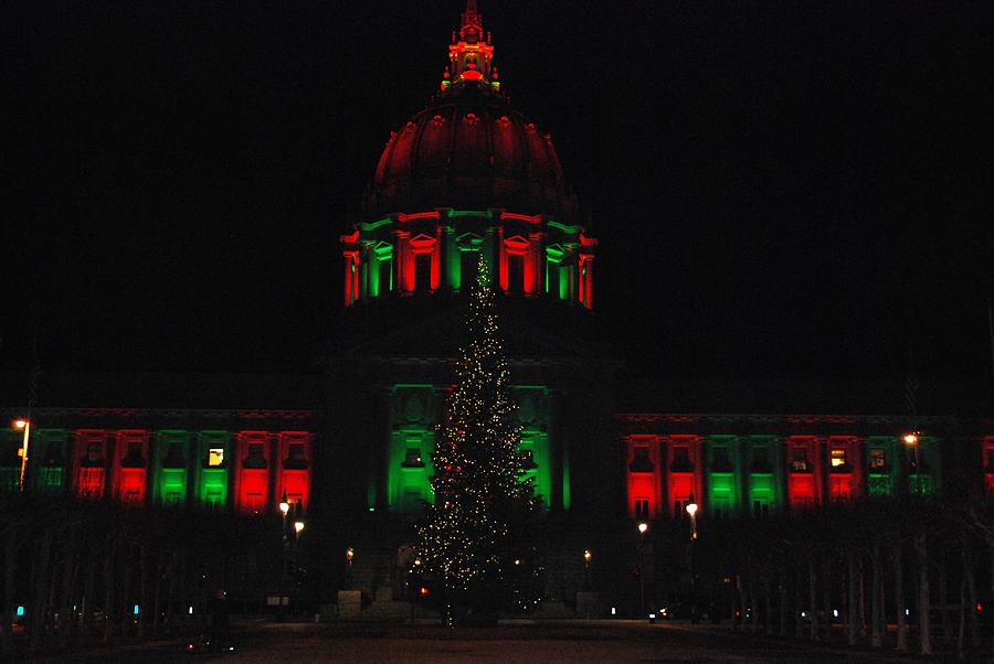 City Photograph - Christmas at San Francisco City Hall  by Matt Quest