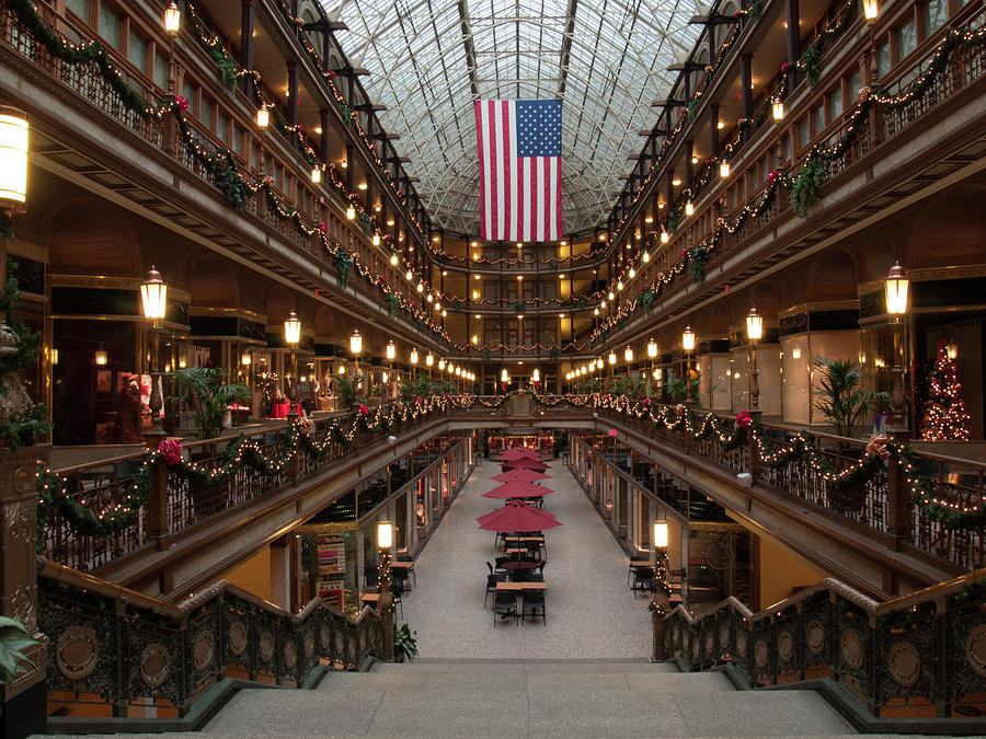 Christmas at the Arcade  Photograph by Stewart Helberg