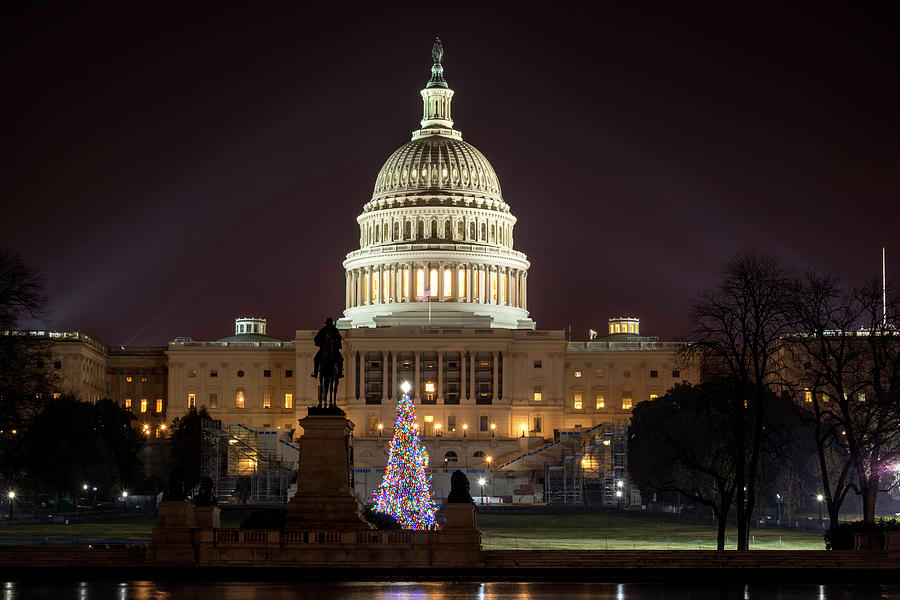 Christmas at the Capital Photograph by Ryan Wyckoff