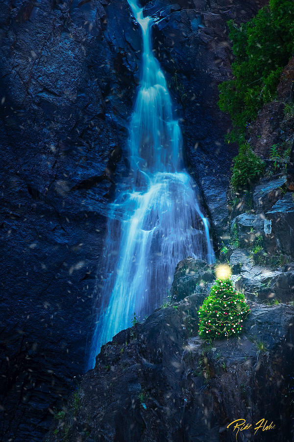 Christmas at the High Falls Photograph by Rikk Flohr