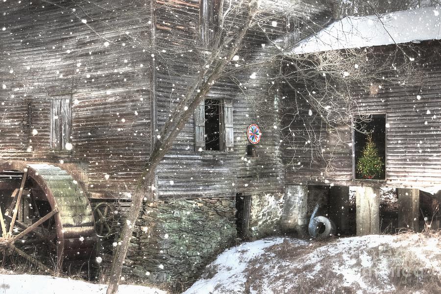 Christmas Photograph - Christmas at Cooks Mill by Benanne Stiens