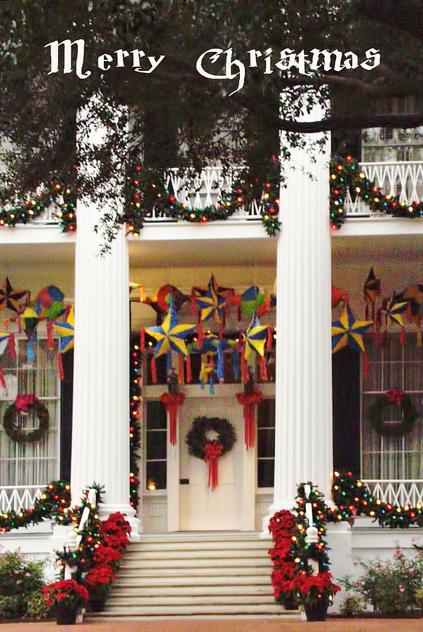 Christmas at the Texas Govenors Mansion Photograph by Linda Phelps