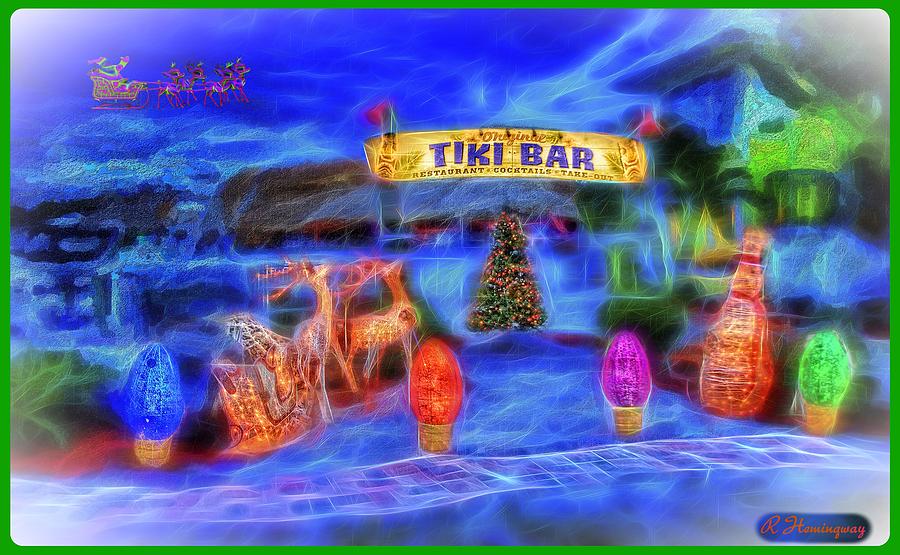 Boat Photograph - Christmas at the Tiki by Richard Hemingway