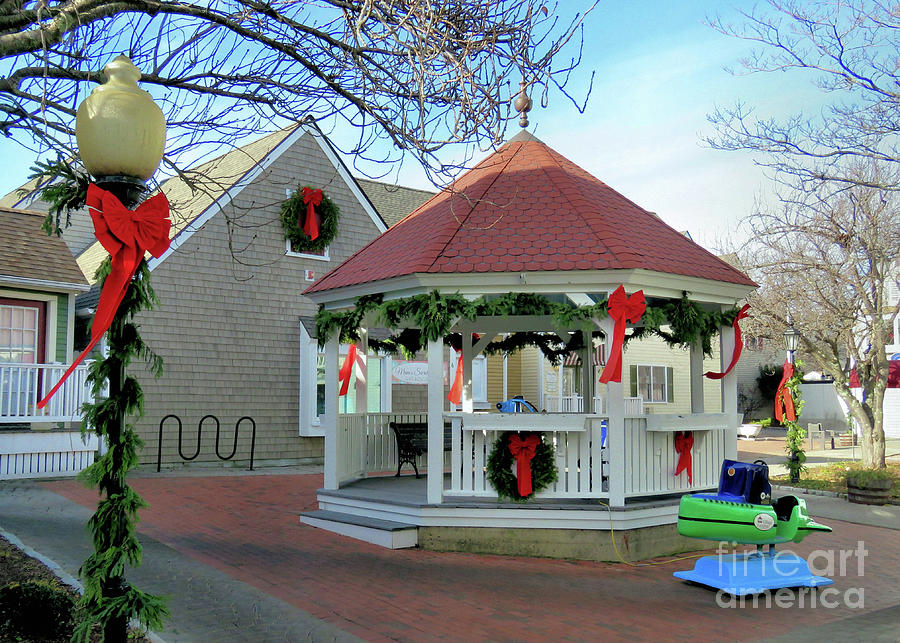 Christmas At Village Landing  Photograph by Janice Drew