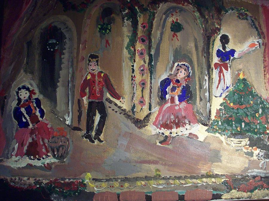 Christmas Ballet Painting by Judith Desrosiers