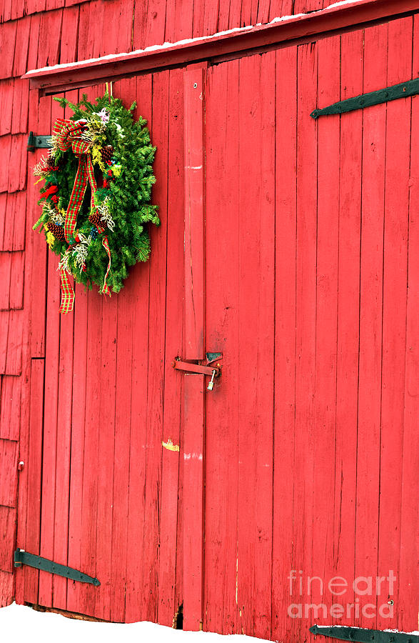 Christmas Barn at East Jersey Olde Towne Village in New Jersey Photograph by John Rizzuto