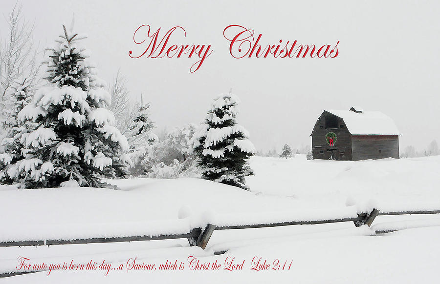 Christmas Barn Photograph by Ronnie And Frances Howard