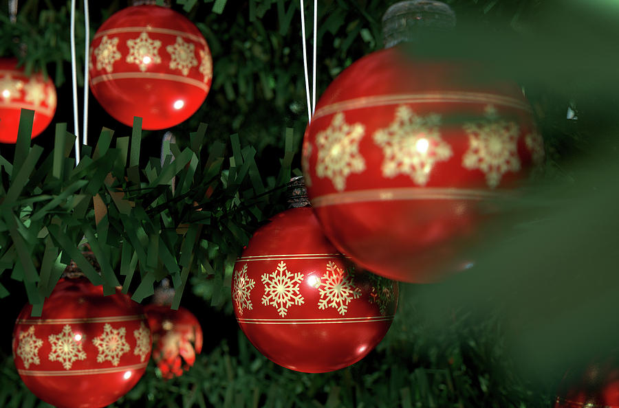 Christmas Baubels In A Tree Digital Art by Allan Swart | Fine Art America