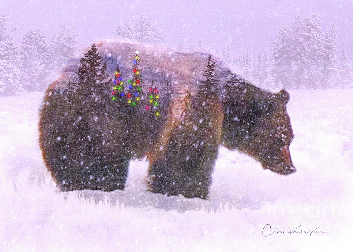 Christmas Bear Photograph by Clare VanderVeen