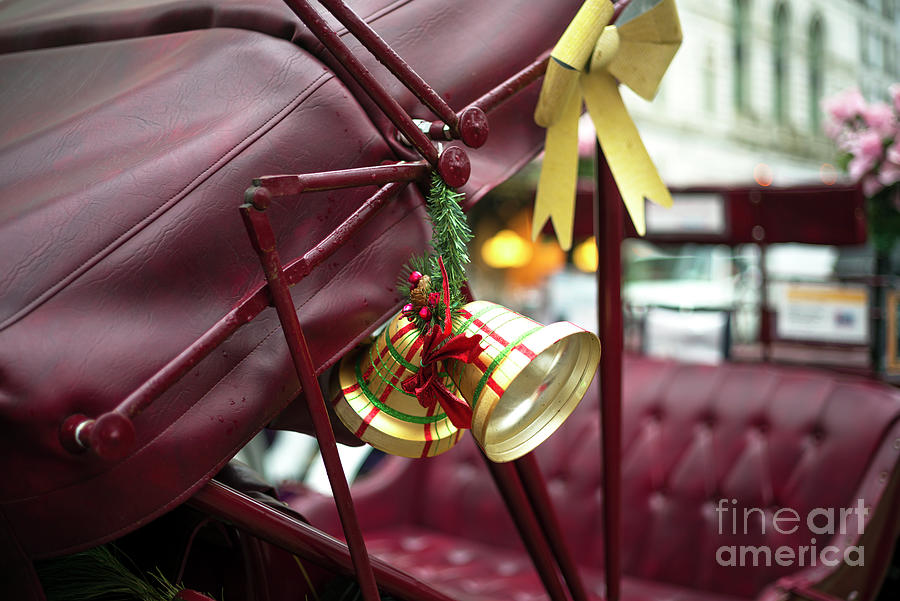 Christmas Bell on the Hansom Cab New York City Photograph by John Rizzuto