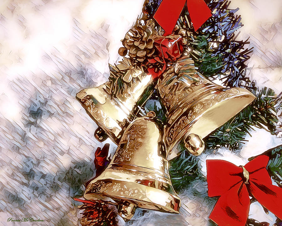 Christmas Bells Digital Art by Pennie McCracken