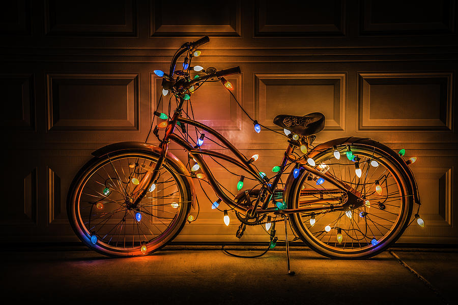 Christmas Bike Photograph by Garry Gay