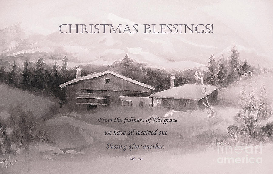 Christmas Blessings Painting by Hazel Holland