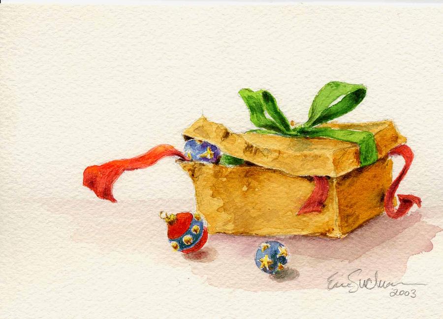 Christmas Box Painting by Eric Suchman