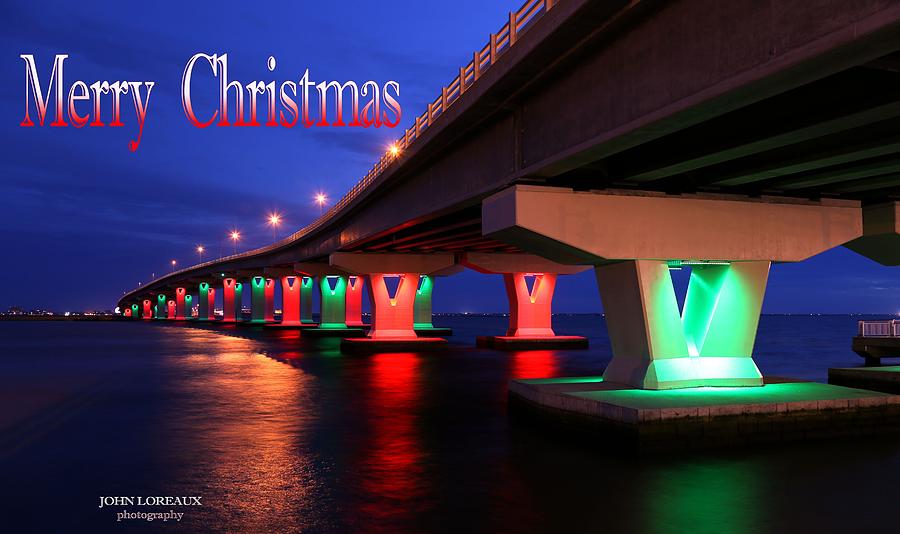 Christmas Bridge Photograph by John Loreaux