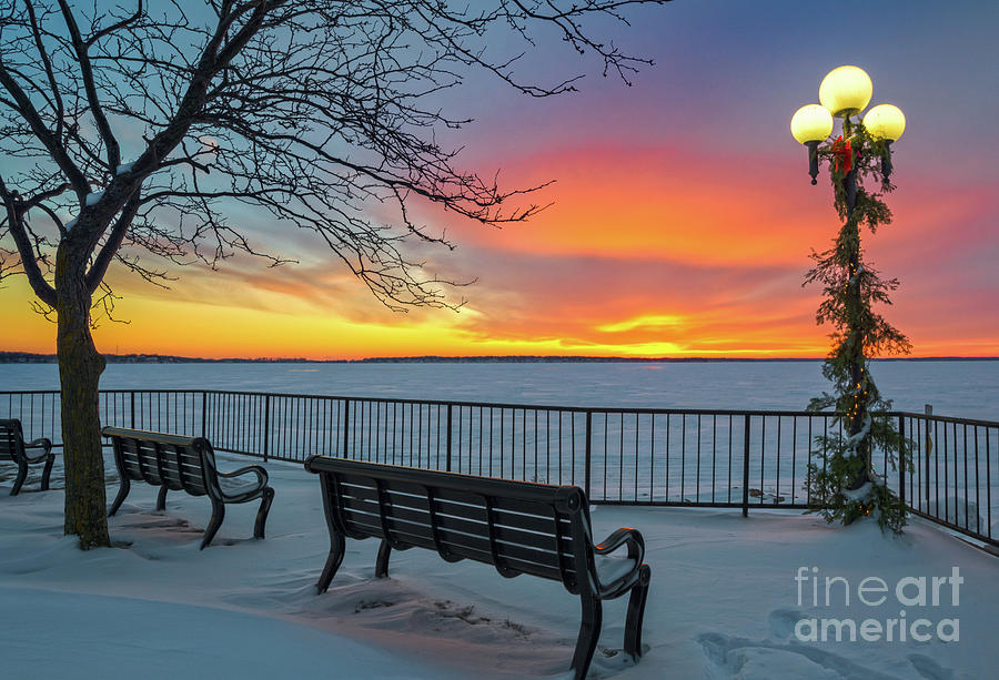 Christmas By The Lake Photograph by Ron Miles Jr