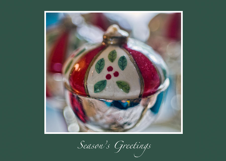 Christmas Candle Greeting Card Photograph by Ginger Wakem