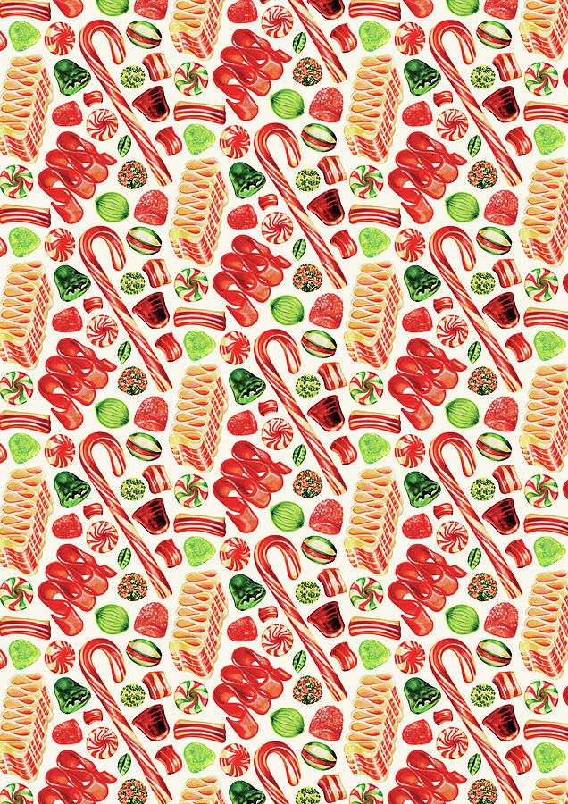 Christmas Painting - Christmas Candy by Kelly Gilleran