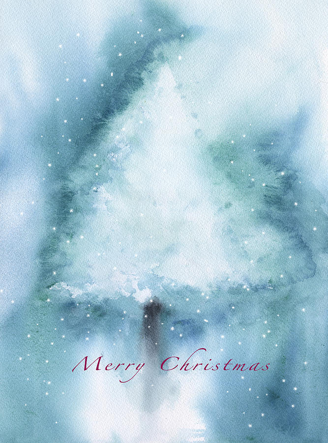 Christmas Card Christmas Tree Digital Art by Frank Bright