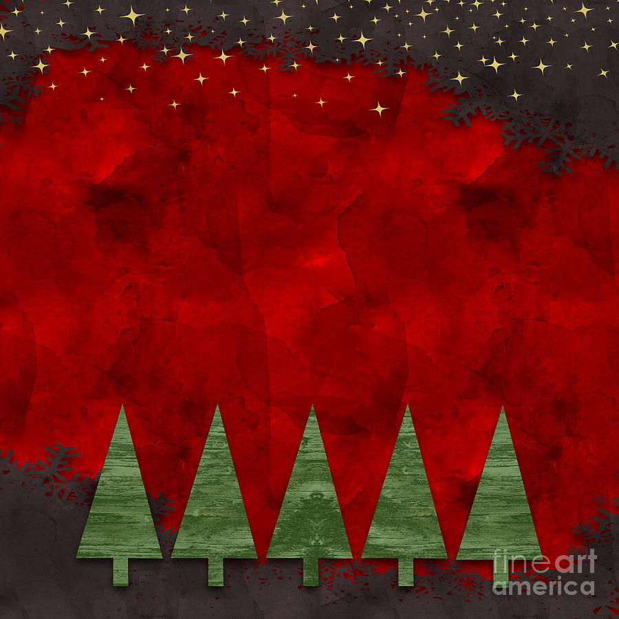 Christmas card design Digital Art by Sophie McAulay