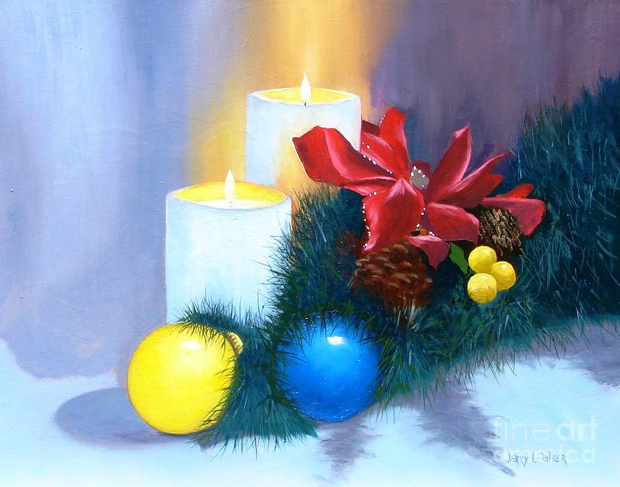 Christmas Card Painting by Jerry Walker