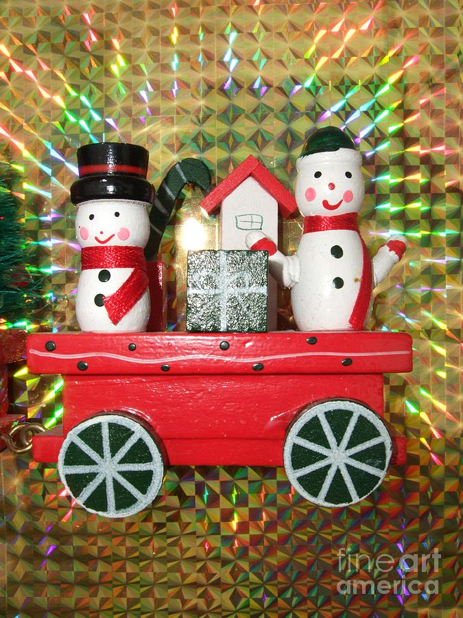 Toy Photograph - Christmas Carriage by Deborah Brewer