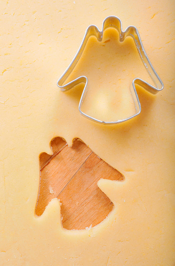 Christmas cookie angel shape Photograph by Matthias Hauser