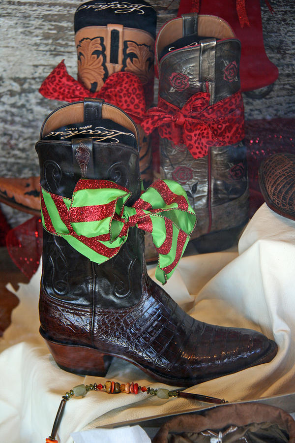 christmas cowboy boots