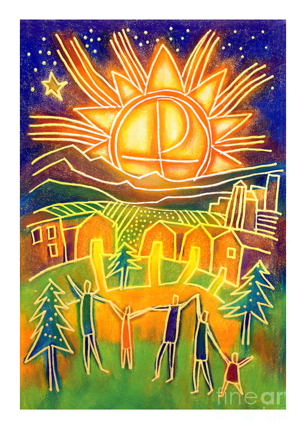 Christmas Dawn - JLCHD Painting by Julie Lonneman