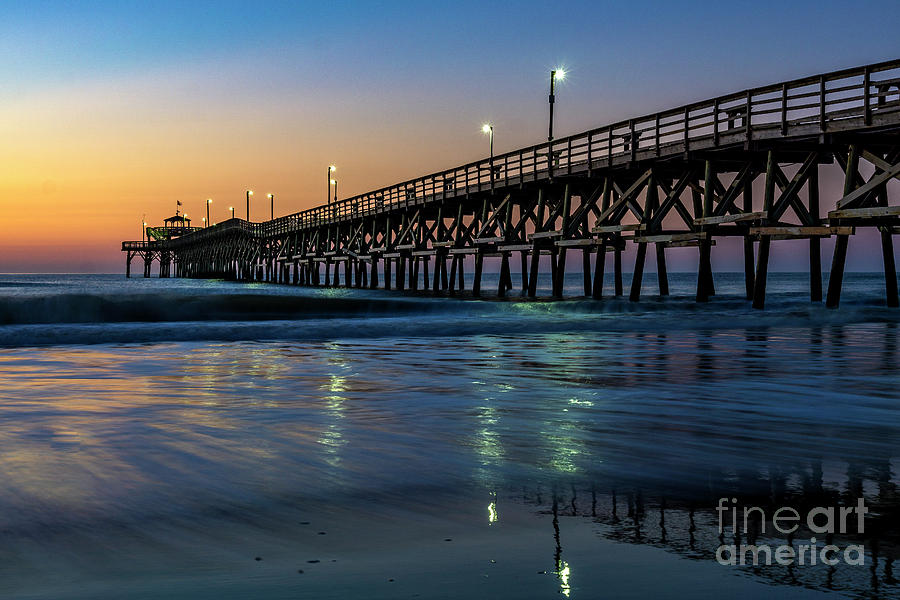 Christmas Day Sunrise at the Pier Photograph by David Smith