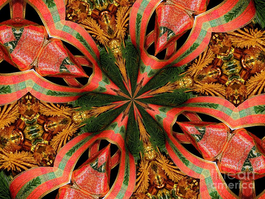 Christmas Decorations Kaleidoscope Abstract 1 Photograph by Rose Santuci-Sofranko