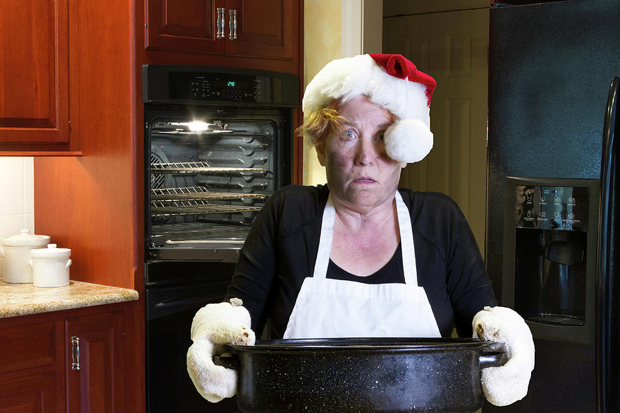 Christmas dinner kitchen disaster Photograph by Karen Foley
