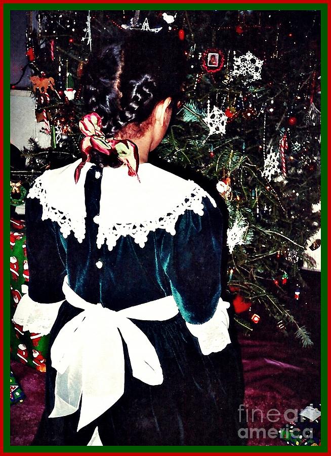 Winter Photograph - Christmas Dress Card 1 by Sarah Loft