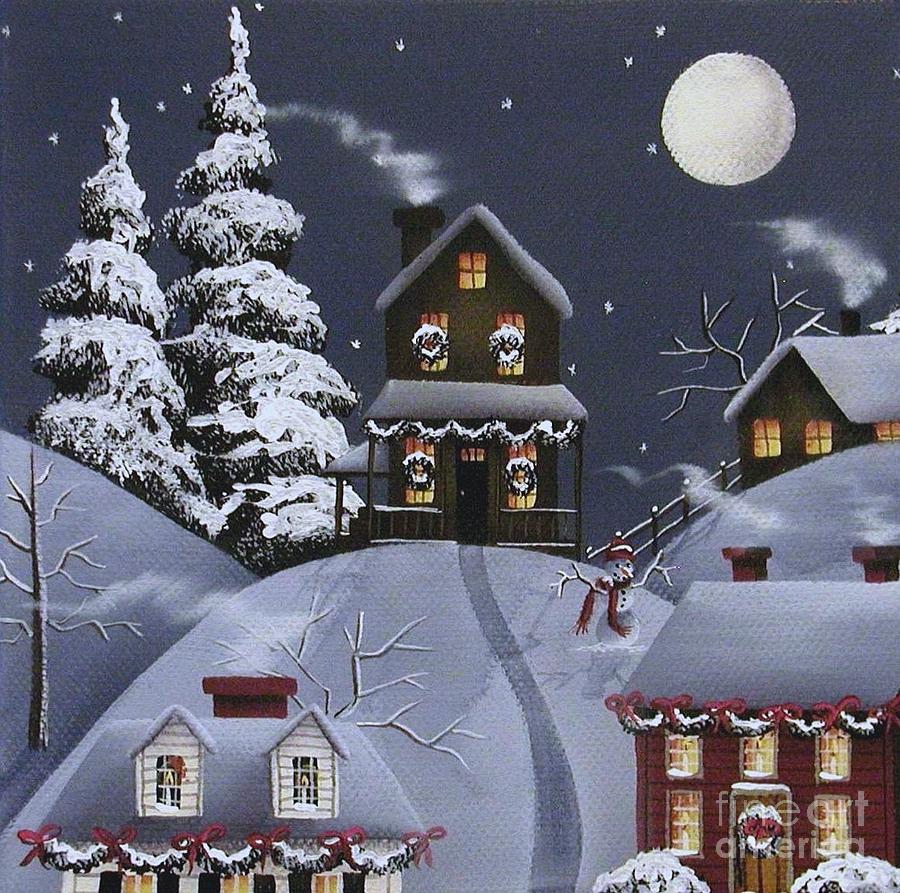 Winter Painting - Christmas Eve by Catherine Holman