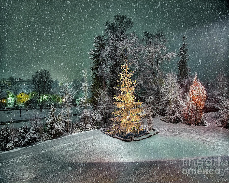 Christmas Eve Digital Art by Edmund Nagele FRPS