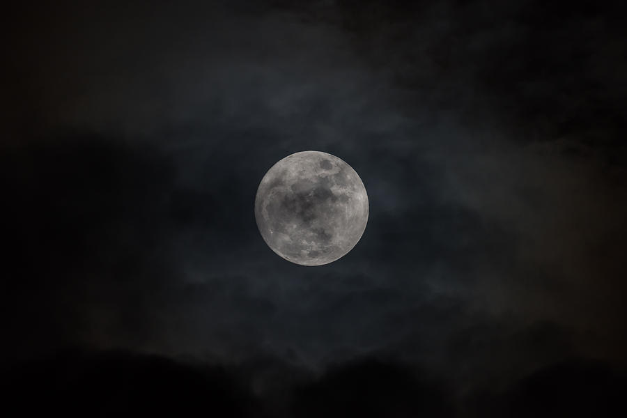 Christmas Eve Full Moon 2015 Photograph by Terry DeLuco