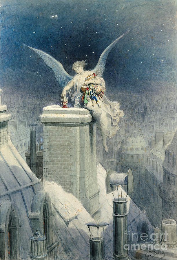Christmas Eve Painting by Gustave Dore