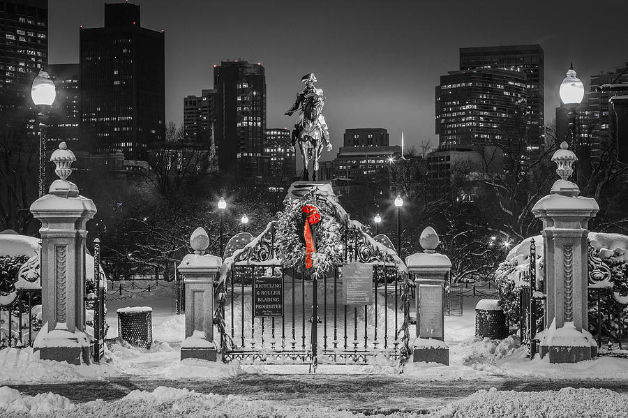 Christmas Eve in Boston Photograph by Ryan McKee Fine Art America