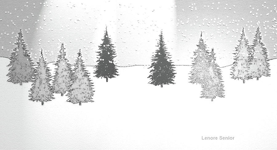 Christmas Eve Mixed Media by Lenore Senior