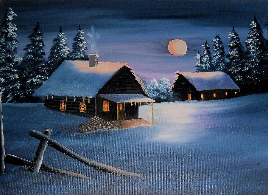 Christmas Eve Painting by Rani Mullane | Fine Art America