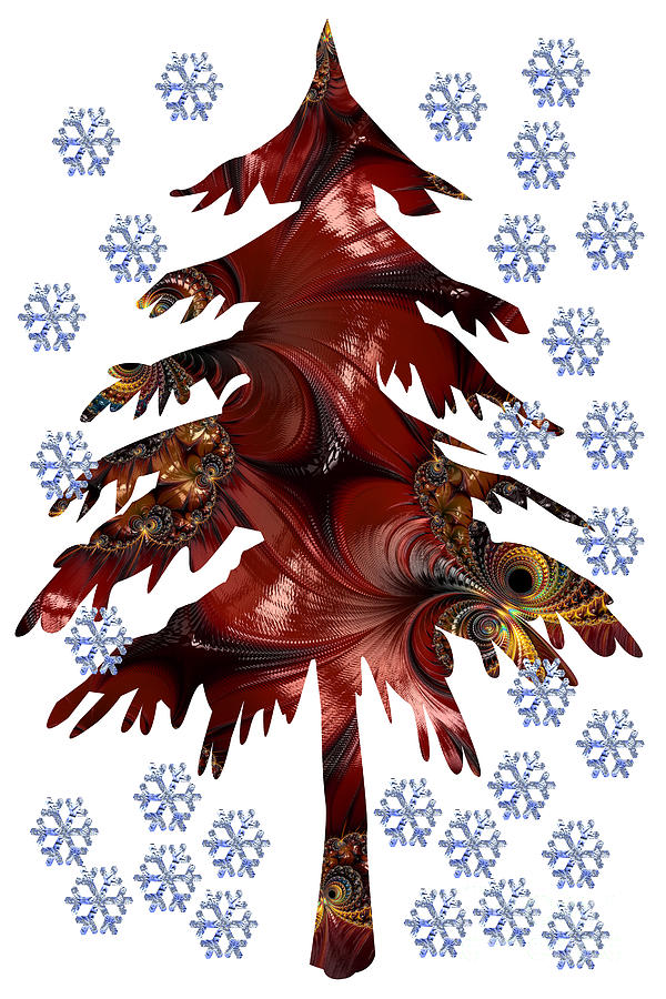 Christmas Digital Art - Christmas Fractal by Steve Purnell