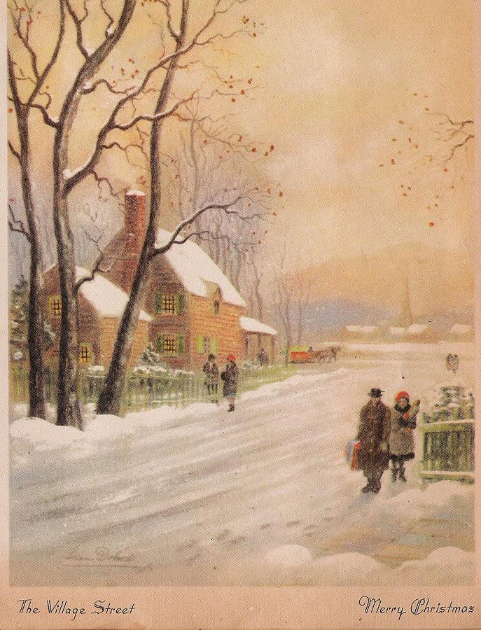 Christmas Greetings 1048 - Vintage Chrisrtmas Cards - The Village ...