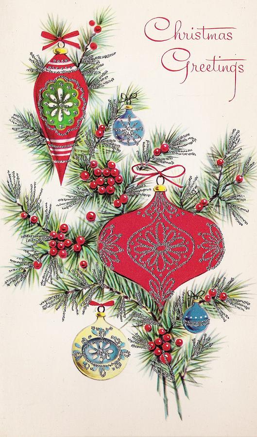 Christmas Greetings 983 - Vintage Chrisrtmas Cards - Christmas ...
