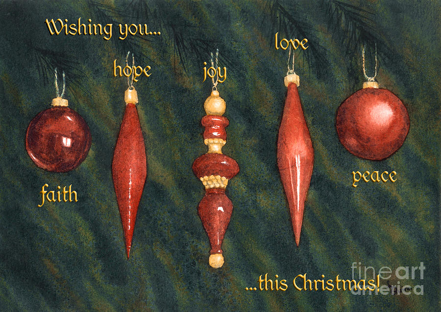 Christmas Painting - Christmas Greetings by Lynn Quinn