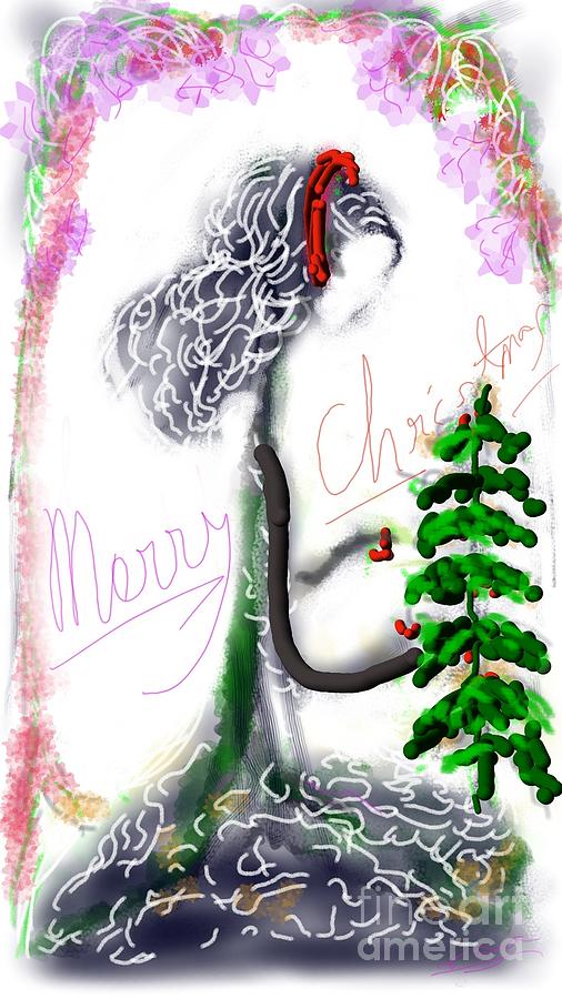 Christmas greetings Digital Art by Subrata Bose