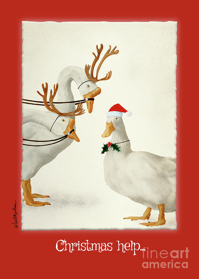 Christmas help... Painting by Will Bullas